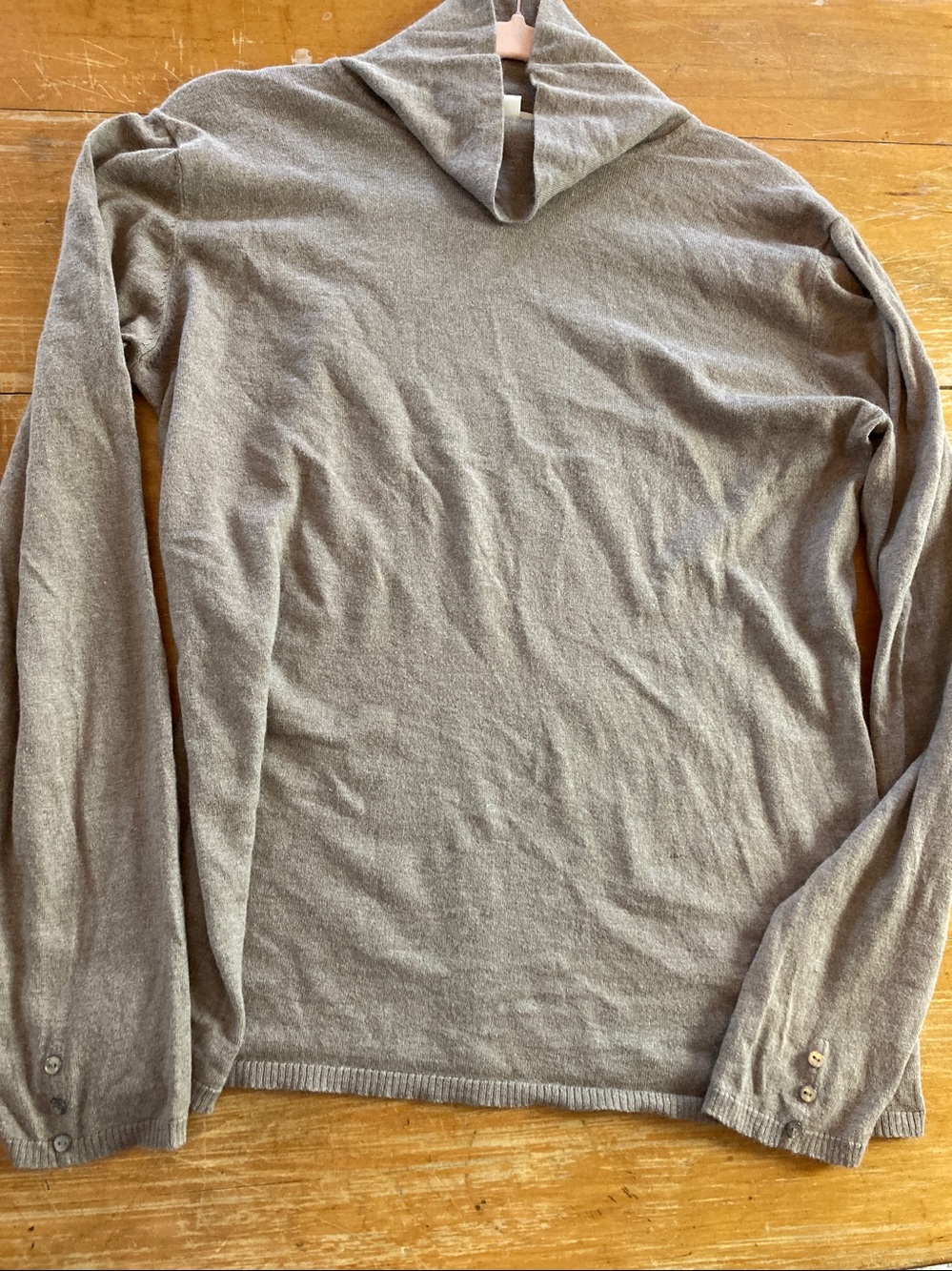 Coldwater Creek Taupe Angora Blend Turtleneck Sweater Large